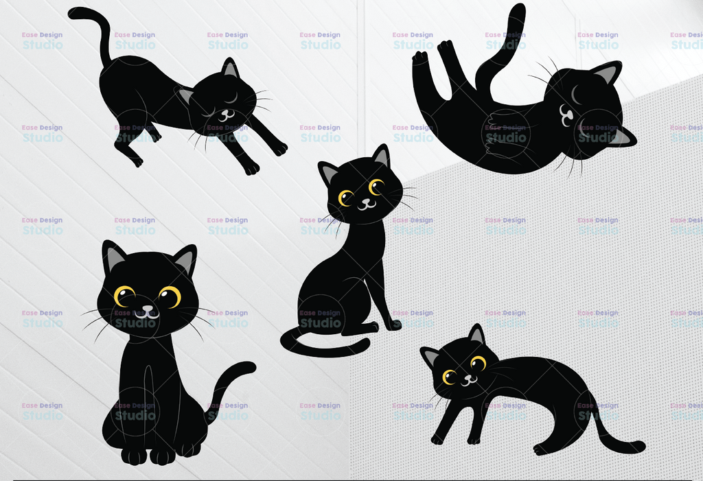 Black Kitties PNG, Cat Halloween Bundle Png, Cat Cute PNG, Love Cat PNg, Cat Fall Png, Cat Combo Png Bundle