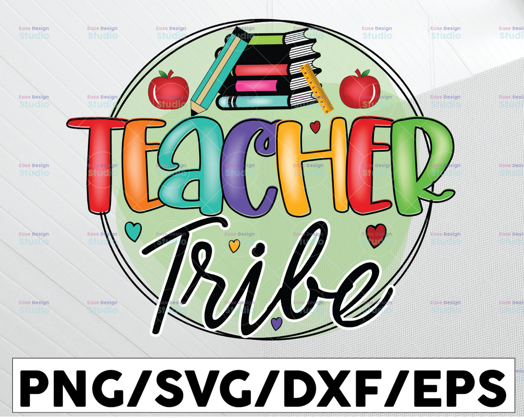 Teacher Png, Teacher Tribe Png, Back to School Png, School Png, Teacher Team Shirt, Tribe Png, Digital Download,Tie Dye Design