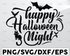 Happy Halloween SVG, Halloween sign svg, Halloween svg, cricut, Silhouette + more, Halloween shirt svg, bats svg, spider svg