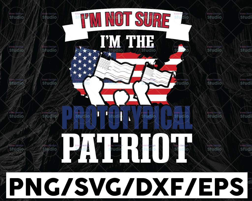 I'm Not Sure I'm The Prototypical Patriot SVG, America Map Patriot Day Svg, World Trade Center 9/11, September 11th Cricut, Silhouette