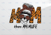 Happy Mom Life Skull Png, Sublimation leopard pumpkin truck, pumpkin png, fall png hand drawn digital instant download file