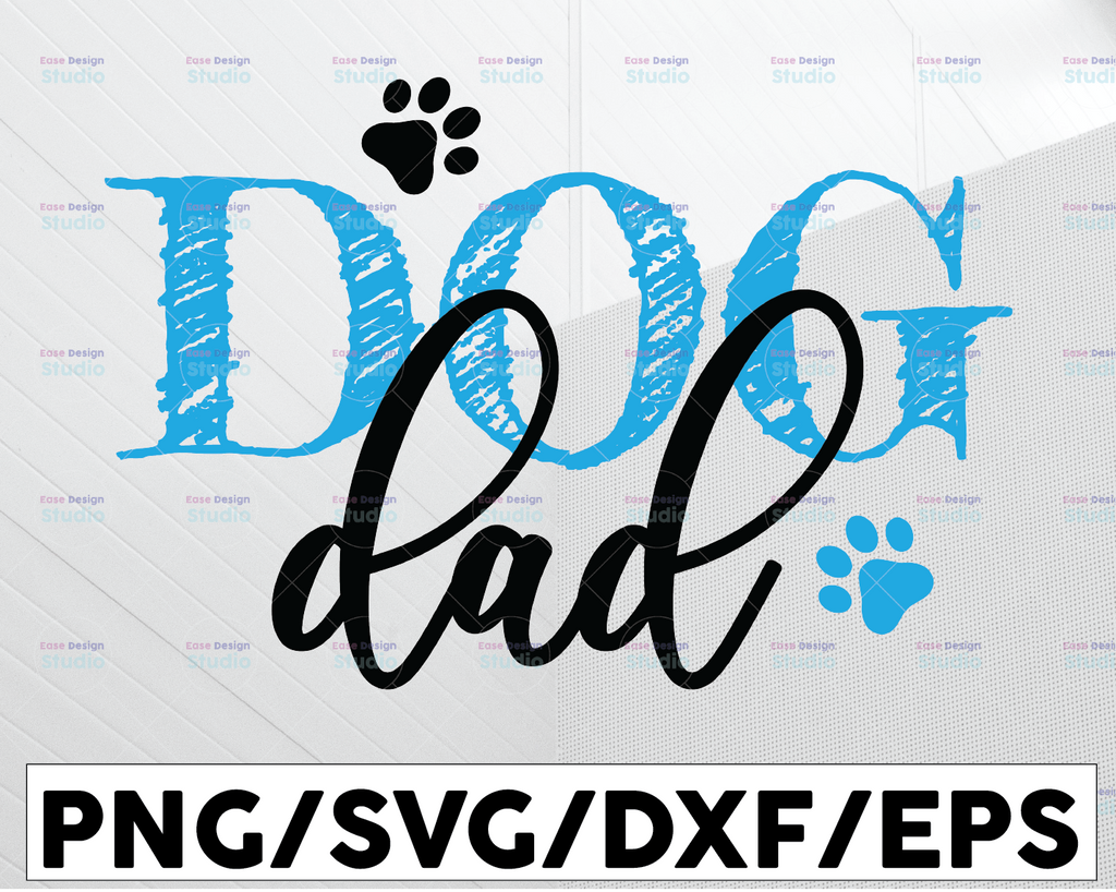 Dog Dad Svg, Dog Owner Svg, Dog Vibes Svg, Funny Svg, Fur Dad, Pets, Dog Father Shirt Svg File for Cricut & Silhouette, Png