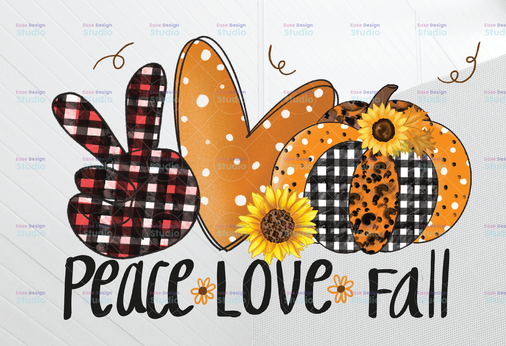 Peace love fall PNG ,Sublimation design ,Instant download ,Fall shirt print ,Autumn sublimation ,Pumpkin png ,Leopard print