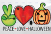 Peace Love Halloween Pumpkin PNG, Halloween Sublimation PNG Design, Pumpkin Png, Pumpkin, transfers design png, Peace Love Halloween png