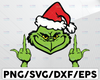 Grinch Giving the Finger, Christmas SVG PNG DXF jpg dxf  Digital Download