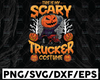 This is my scary trucker costume SVG Files for Cricut Vector PNG Sublimation Truck driver svg, Truck halloween svg, Trucker svg, halloween svg