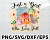 Just a Girl Who Loves Fall Png, Pumpkin Png, Happy Fall Png, Fall Sublimation, Fall Png, Sublimation Png, Sublimation Design