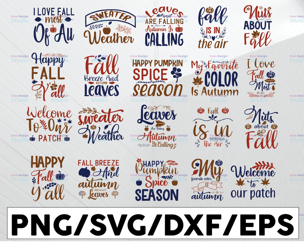 Fall SVG Bundle, Fall SVG, Autumn Svg, Hello Fall svg, Thanksgiving Svg, Happy Fall Svg, pumpkin svg, halloween svg cricut