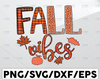 Fall Vibes PNG leopard, Pumpkins, Fall Leaves, instant digital download, sublimation design