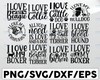 Dog SVG I Love Dog SVG Bundle Animal Svg Dog Cut File Dog Silhouette Dog Quote SVG Dog Saying Pet Svg Dog Clipart Dog Mom Svg