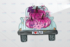 Fall Truck PNG ,I love Fall PNG ,Pink pumpkin Instant Digital Download, Colorful Fall Vibes ,Fall Sublimation