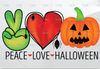 Peace Love Halloween Sublimation PNG Design, Peace Love Halloween png, Halloween PNG, Pumpkin Png, Pumpkin Halloween png