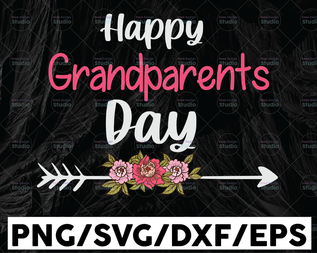 Happy Grandparent's Day SVG, Grandparents Day Gift, Grandma and Grandpa Gift Instant Download Printable File, Digital Download