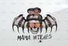 Mama witches skull PNG for Sublimation, Witchy Woman Halloween Sublimation, Sublimation Digital Download, T-Shirt Design