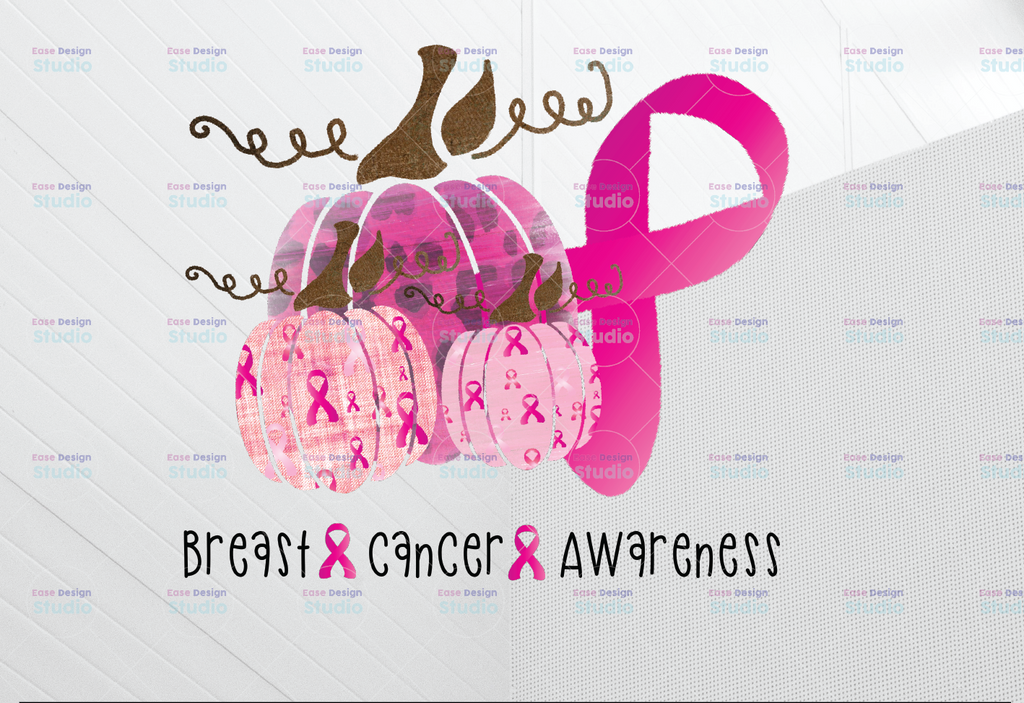 Breast Cancer Awareness PNG, In October We Wear Pink Png,PINK Pumpkin, Fall Pumpkin, pink awareness ribbon png, sublimation, printable, clipart, digital