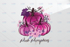 Pink Pumpkins Png, October We Wear Pink Sublimation Design, Digital Download, Breast Cancer Sublimation Design, PNG, Clip Art