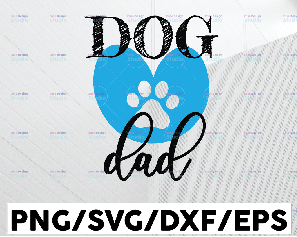 Dog Dad Svg, Dog Owner Svg, Dog Vibes Svg, Funny Svg, Fur Dad, Pets, Dog Father Shirt Svg File for Cricut & Silhouette, Png