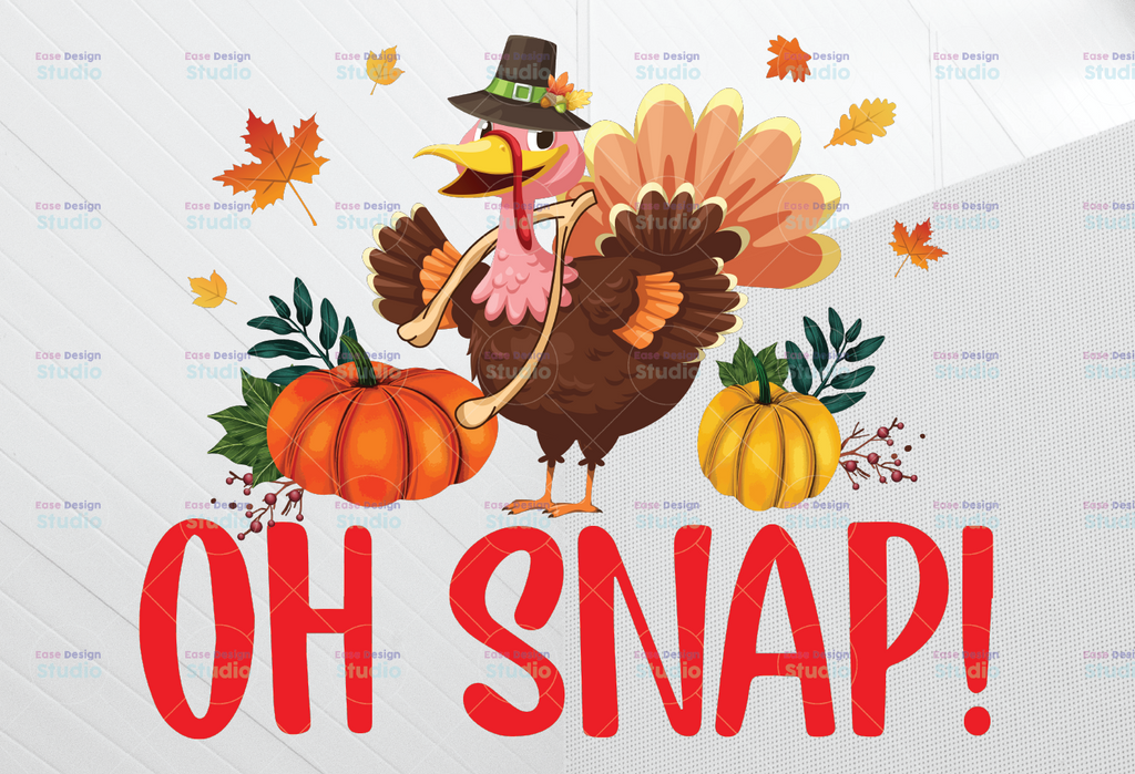 Oh Snap svg, Thanksgiving svg, retro thanksgiving, download for cricut & silhouette, waterslide, sublimation