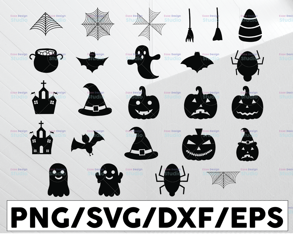 Halloween SVG Bundle, Fall Svg, Halloween SVG, Ghost Svg, Witch svg, Pumpkin Svg, Quotes, Cut File Cricut, Silhouette