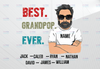 Personalized Name Best Grandpop Ever Png, Grandpop Png For Sublimation, , Fathers Day Png, Grandpop Print Download, Grandpop Saying clipart