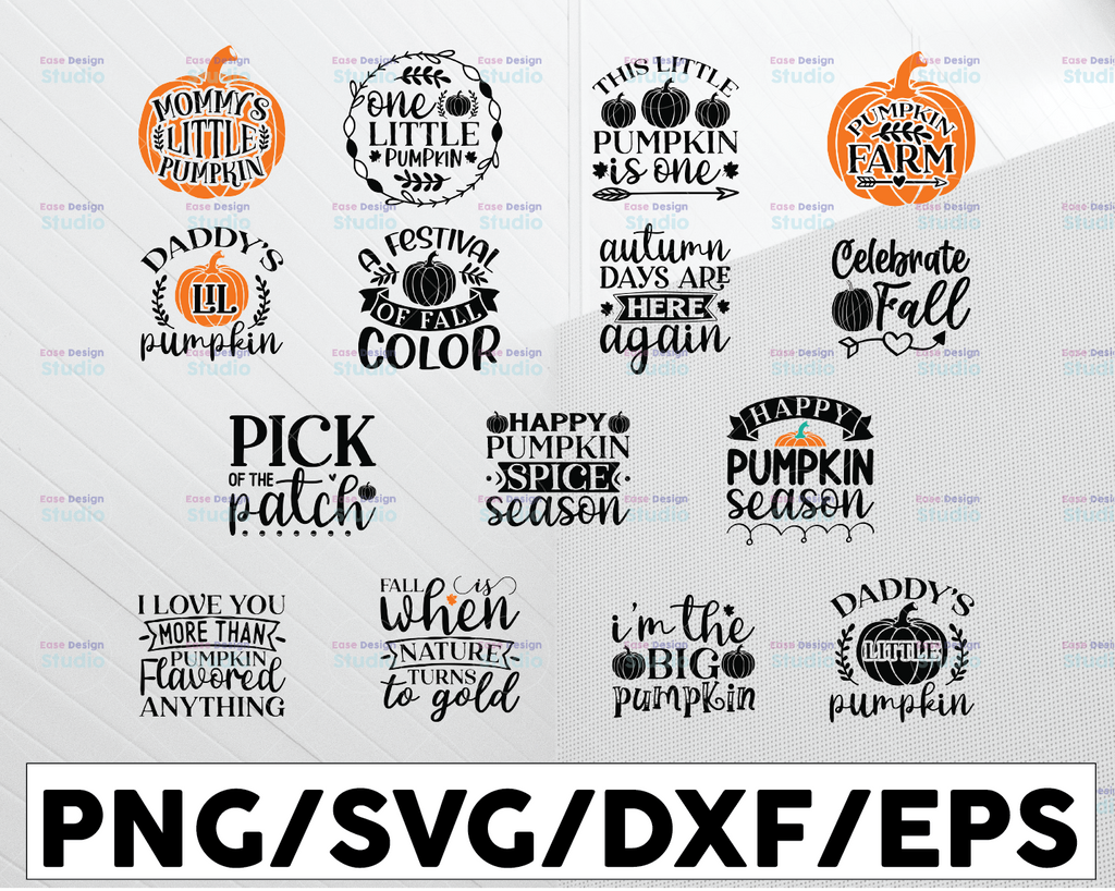 Fall SVG Bundle, Fall SVG, Autumn Svg, Thanksgiving Svg, Fall Svg Designs, Autumn Bundle Svg, Cut File Cricut, Silhouette