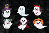 Funny Ghosts clipart, Ghosts Png, Halloween Clipart, Spooky Ghosts, Happy Ghosts, Halloween PNG