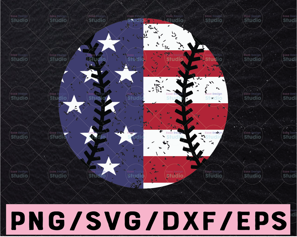 Baseball Svg, 4th of july svg, american flag svg, distressed svg, flag usa, baseball mom svg, svg files for cricut, baseball, softball svg,