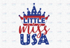 4th of July, Little miss usa clipart, patriotic png file for sublimation printing, stars and stripes clipart, America clipart, star clipart