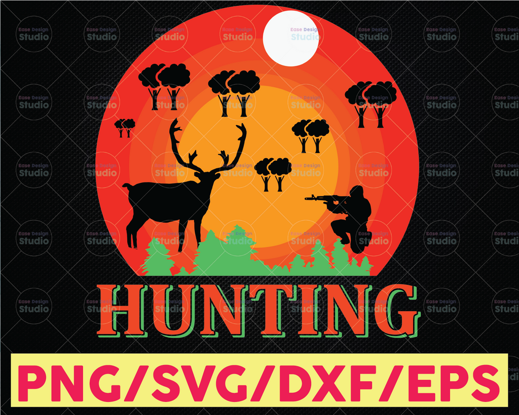 Deer in woods hunting SVG; Hunting Svg, American Hunter Svg, Hunting Gear