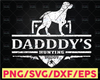 daddys hunting buddy svg dxf file silhouette cameo cricut downloads clip art