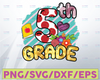 5th Grade PNG, Polka Dots Eighth Grade png, Sublimation Png, Back to School Sublimation Download, Instant Download