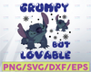 Grumpy but lovable svg,Stitch svg,Christmas Stitch svg, dxf,eps,png, Digital Download