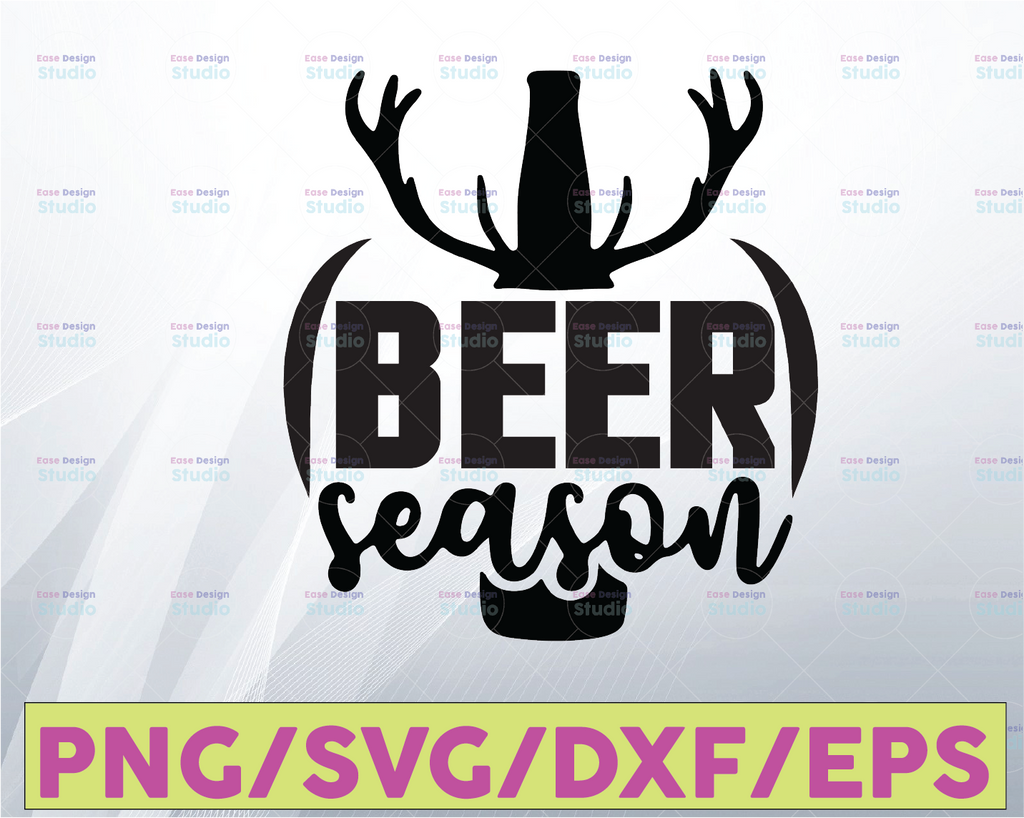 Beer Season SVG, Deer Season SVG File, Beer SVG File, Deer Svg File, Svg Files for Cricut, Digital Download Svg File