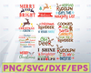 Christmas reindeer svg bundle, Reindeer names svg, Christmas crew svg, Believe svg, Kids christmas svg, Cookies for santa svg, Cut file, PNG