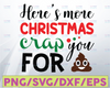 Toilet Paper Christmas Gag Gift - Christmas gag gift svg, Christmas SVG Bundle, SVG dxf eps and png Files for Cutting Machines