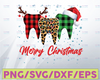 Digital File PNG - Merry Christmas Dental Assistant Tooth Xmas Gift Png, Merry Christmas, Christmas Tooth Designs, Plaid Teeth Png,Xmas Png