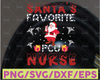 Santas Favorite FCU Nurse SVG, Santa svg, Christmas svg, Holiday svg, Nurse svg  svg, svg files for cricut, Nurse Life, png files