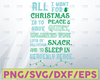 All I Want for Christmas Is have peace and quiet unlimited wine lots of delicious Digital Download instant Download  Christmas svg eps png