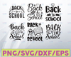 Back To School SVG Bundle, First Day Of School Svg, Hello Second Grade Svg, PreK, Kindergarten Silhouette Png Eps Dxf Vinyl Cut Digital File