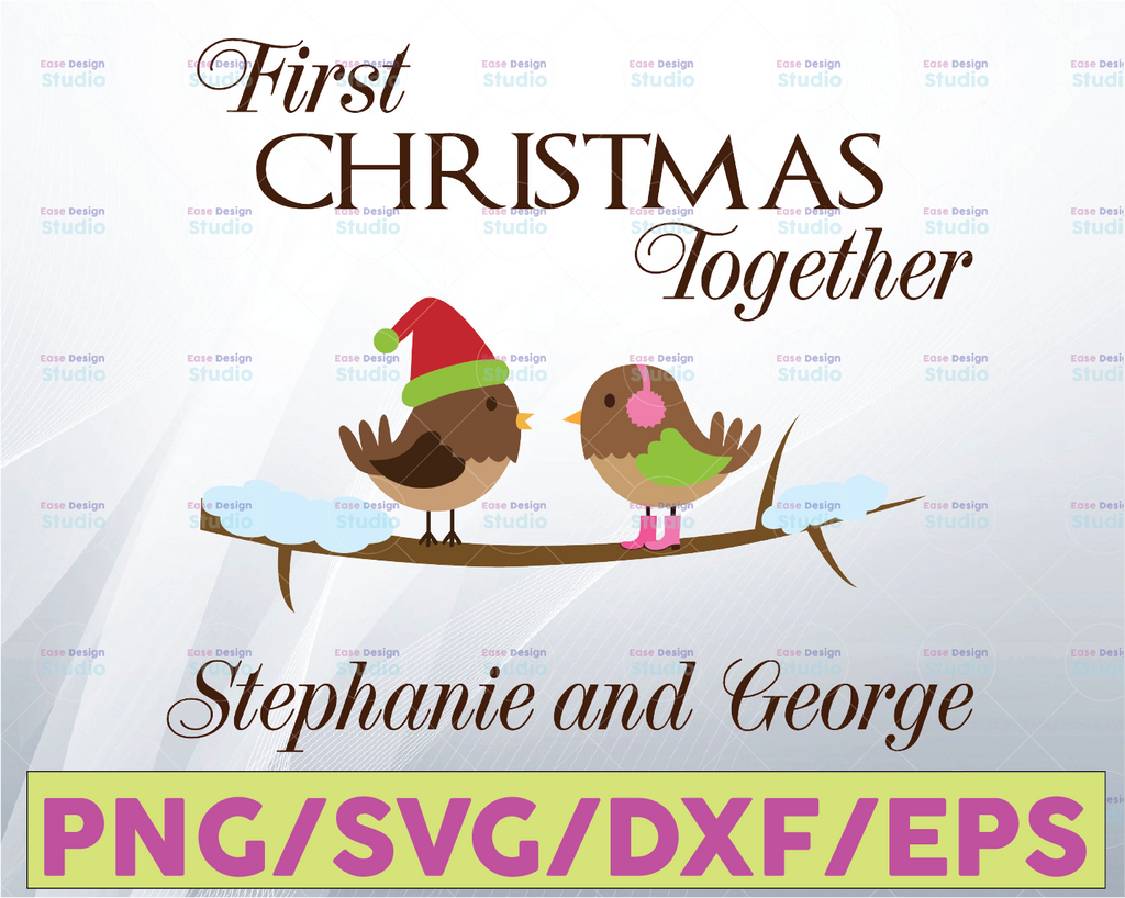 Our First Christmas Together as Mr and Mrs, First Christmas together svg, Mr and Mrs svg, Christmas svg, Christmas Cut File, Couple svg