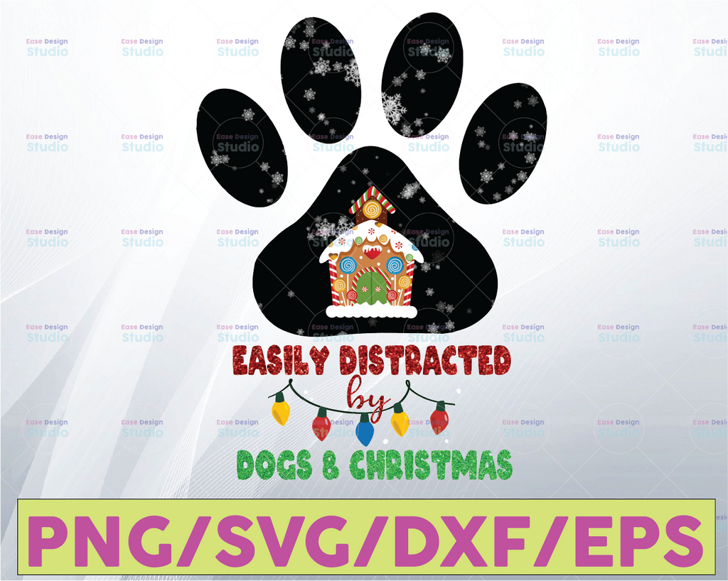 Easily distracted dogs and Christmas Svg ,png file Digital Download Christmas SVG | Christmas svg  svg | Holiday | Cut Files | DXF