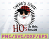 There's Some Hos In This House, Funny Glasses Santa Claus Png Instant Download / Sublimation Printing