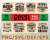 21 Design Beer SVG Bundle, Beer Drinking svg cut files, Beer Quotes, Alcohol Bundle cut files, cricut, silhouette, Beer day svg