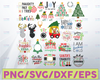 HUGE Christmas Bundle svg dxf png eps Files for Cutting Machines Cameo Cricut, Santa, Reindeer, Tree, Holidays, Elf, Cute, Girly, Kids