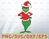 Grinch Christmas Svg Grinch Face Cut File Grinch Face Clip Art - Svg Eps Jpg Png Dxf - Silhouette Cut Files Cricut Christmas Svg Cut Files