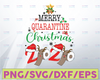 Merry Quarantine Christmas 2021 Pajamas Matching Family Gifts PNG, Merry Quarantine Christmas 2021 Pajamas Family Matching Xmas PNG