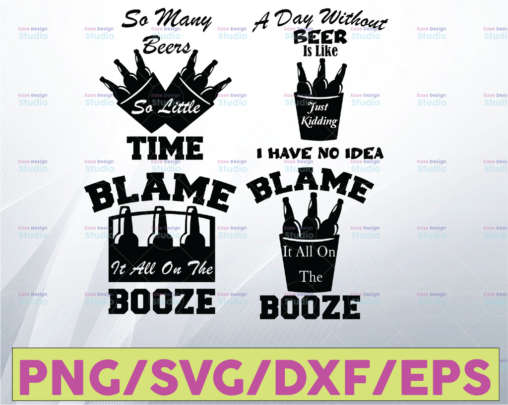 Beer Svg Bundle, Alcohol Funny Quotes Bundle Svg, Beer Svg, Funny drink svg For Cricut