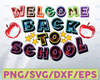 Welcome Back SVG, Teacher SVG, Back to School SVG, Digital Download/Cricut, Silhouette, Glowforge (includes svg/png/dxf file formats)