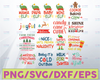 Christmas svg bundle, Kids christmas svg files, Christmas sayings svg, Quote, Santa, Reindeer, Elf, Believe, Family, Rudolph, SVG, PNG, DXF