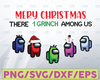 Merry Christmas There Is 1 Grinch Among Us Among Us Santa, Imposter Crewmate, grinch christmas svg, grinch please svg, grinch cut file, christmas grinch